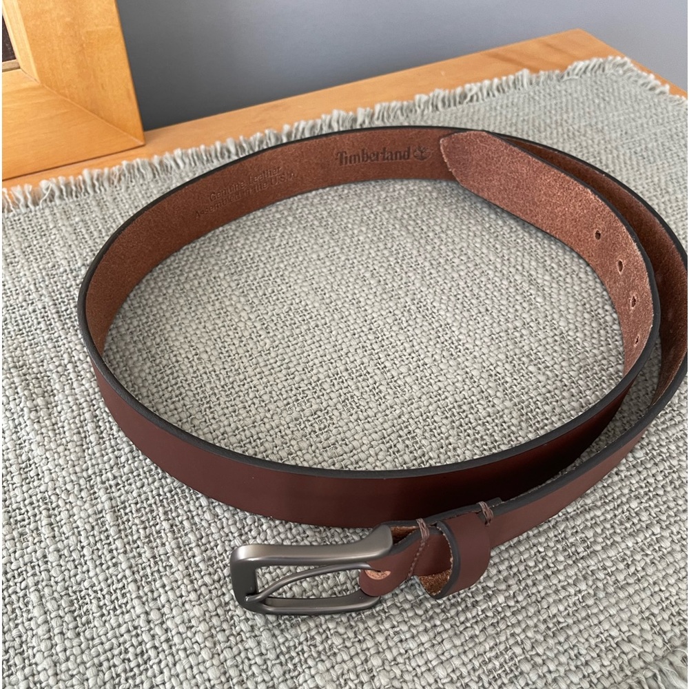 Men’s Leather Timberland Belt - Size 38